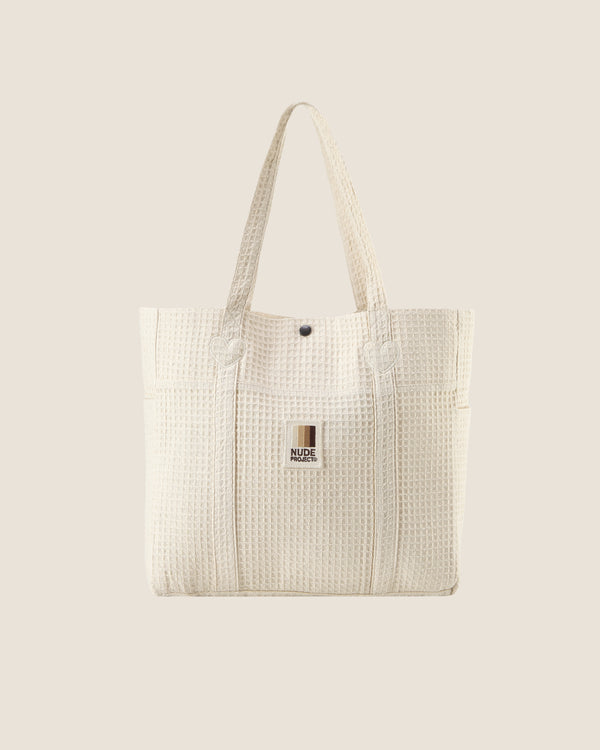 PATCH TOTE BAG OFF-WHITE