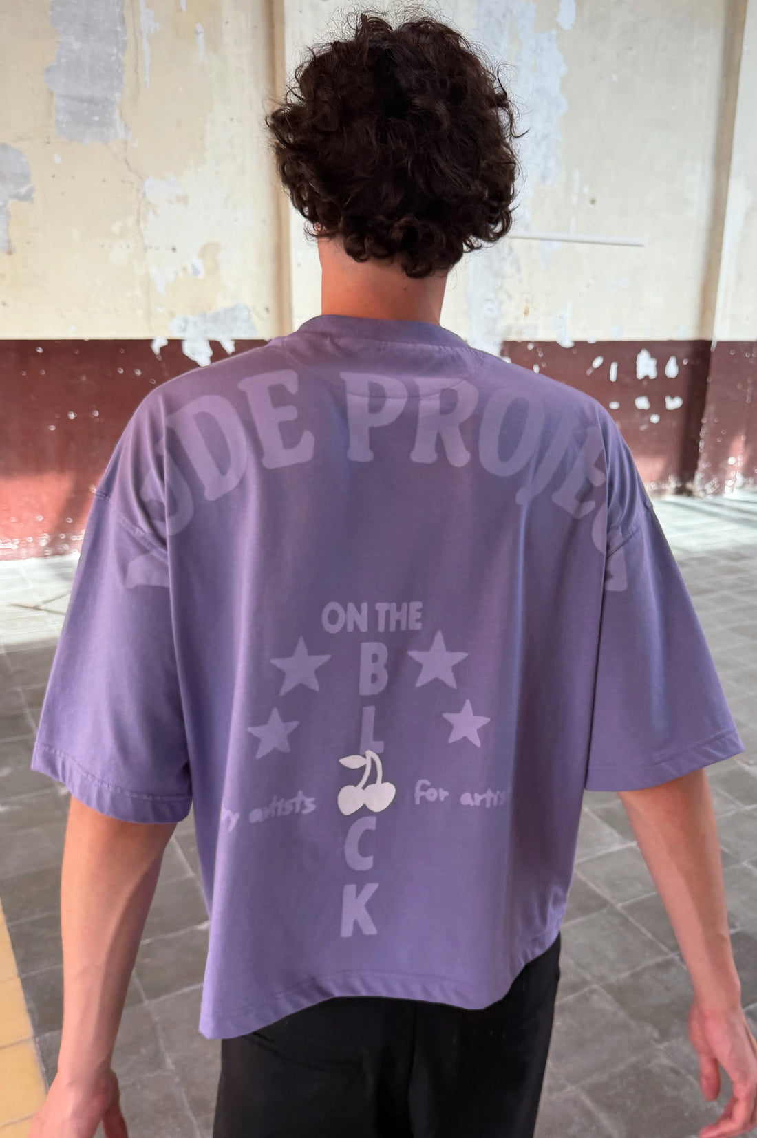 Block Tee Purple