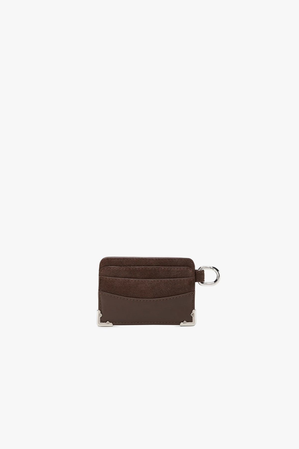 Suede Cardholder Brown