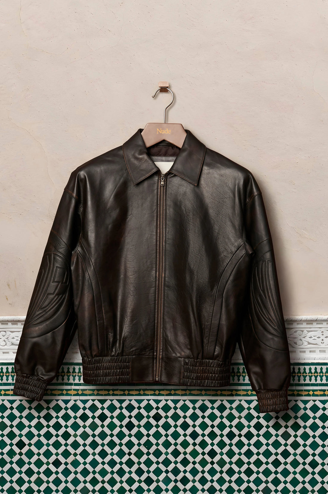 Iconic Leather Jacket Brown