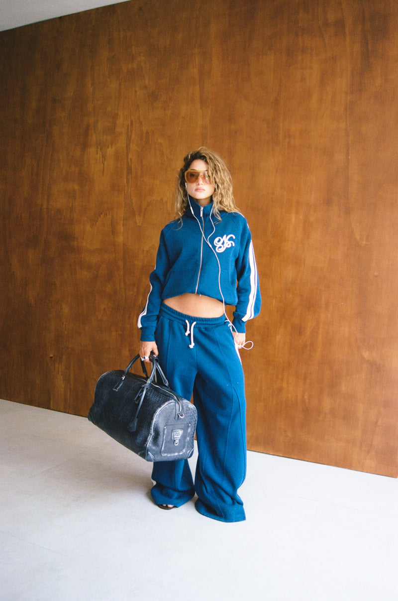 Metal Barrel Bag Navy