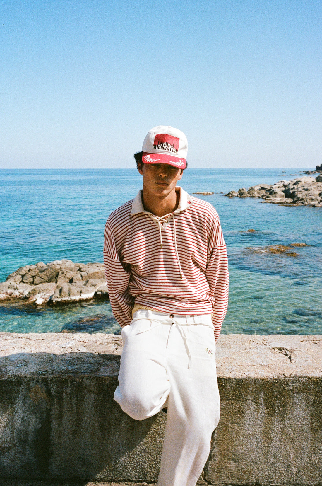 Faded Striped Polo