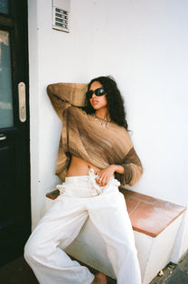 Es Vedra Knit Sweater Brown