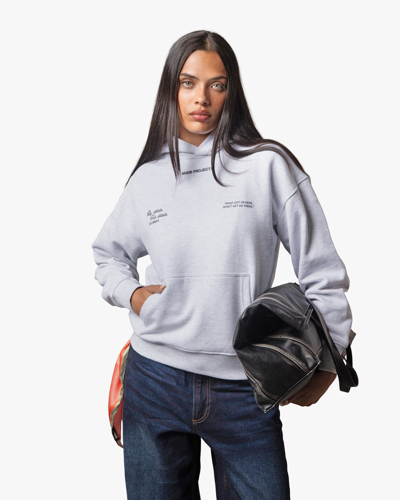 RODEO HOOD GREY MELANGE