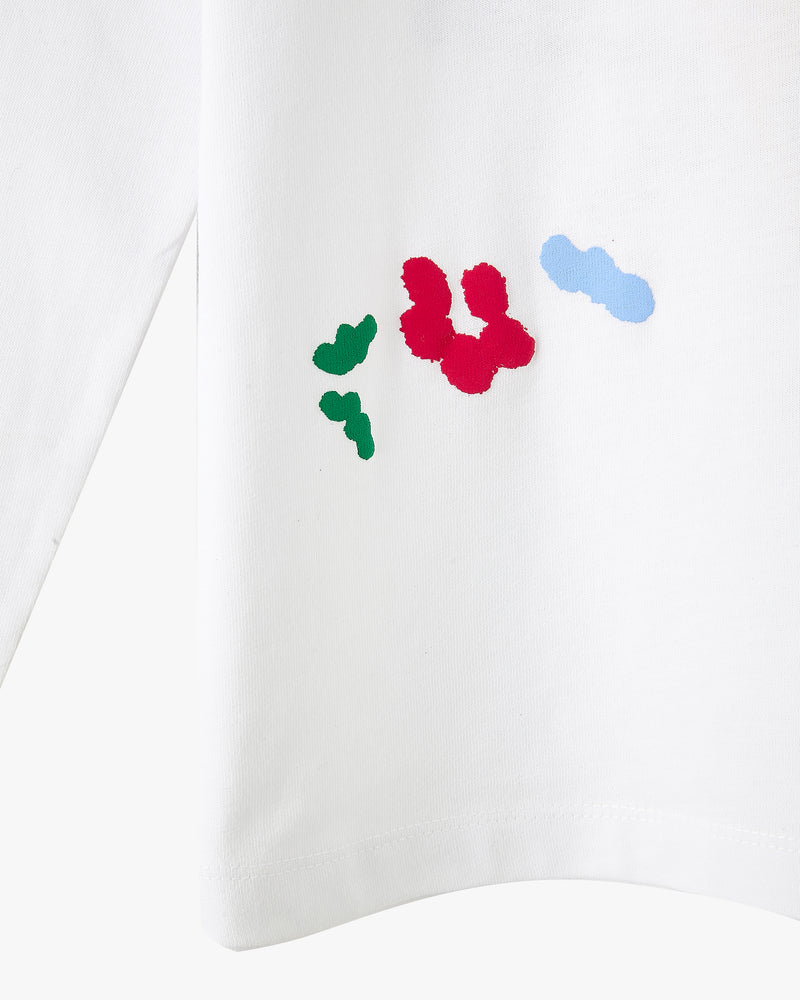 Camiseta Manga Larga Flower Stripe