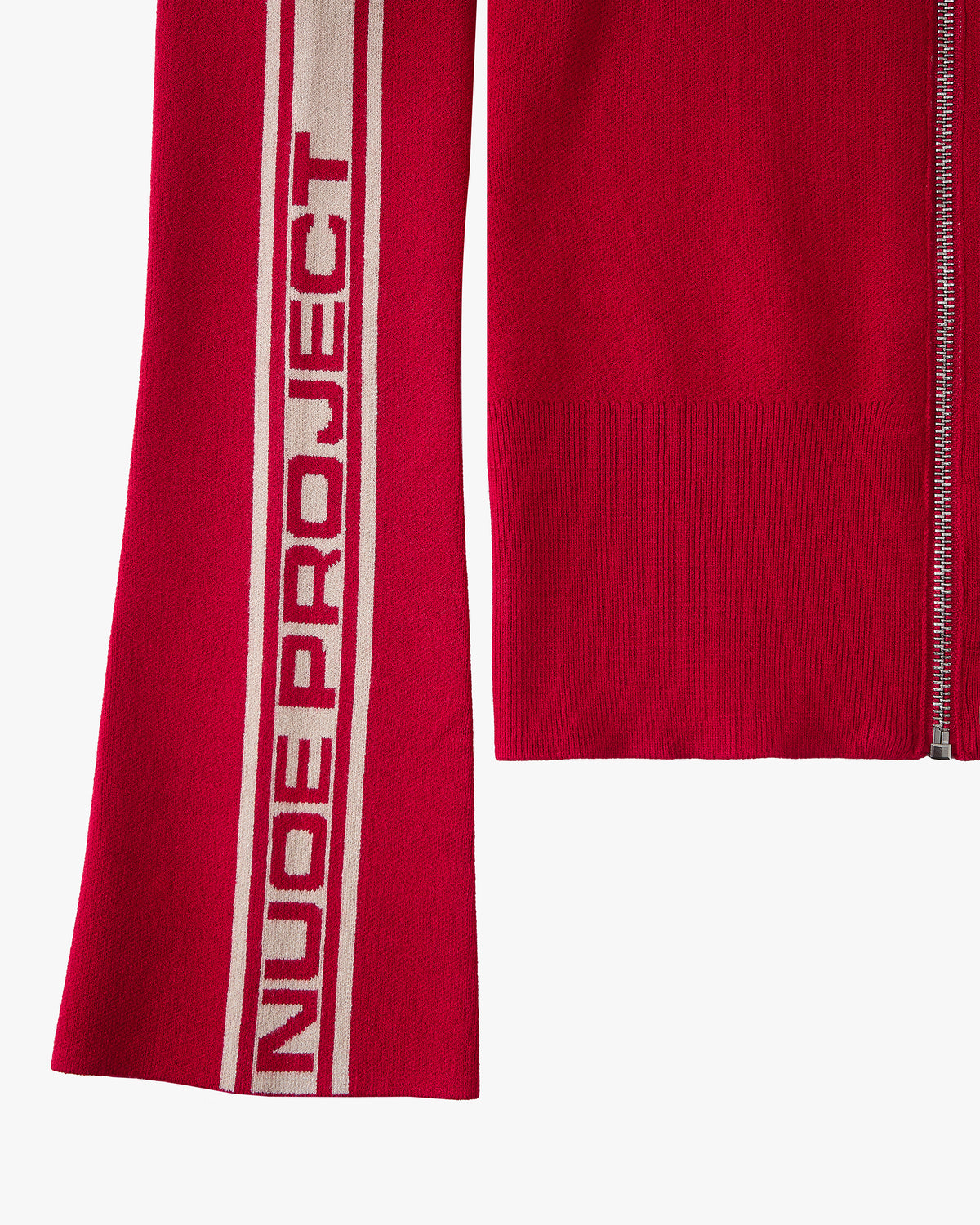 Katana Knit Zip-Up Red