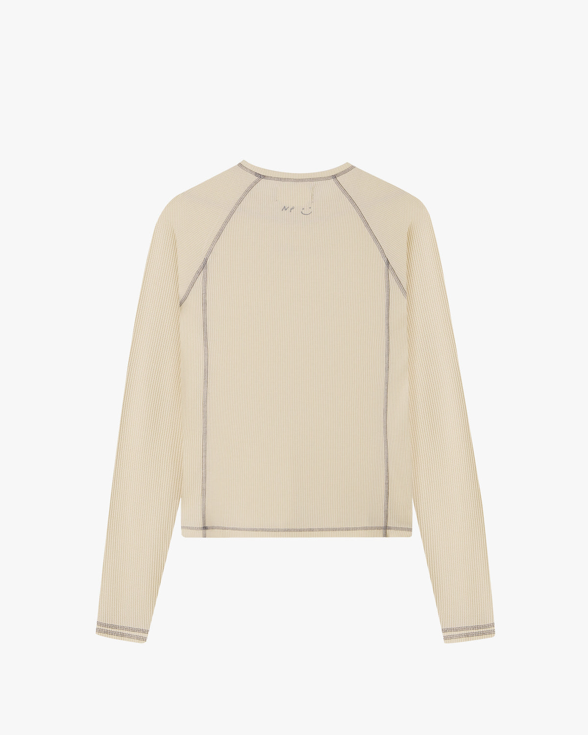 Waffle Long-Sleeve Tee 2 Pack Marshmallow/Black