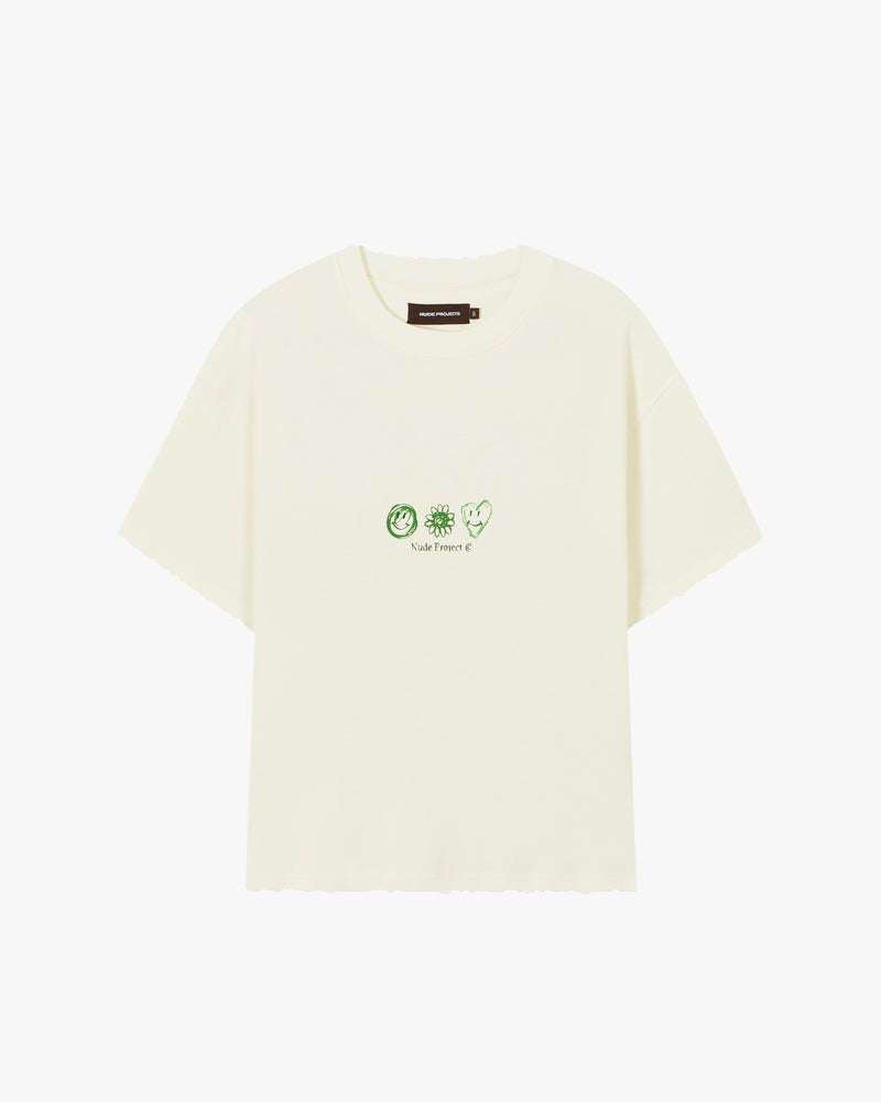 Camiseta Jarrón Blanco Crema