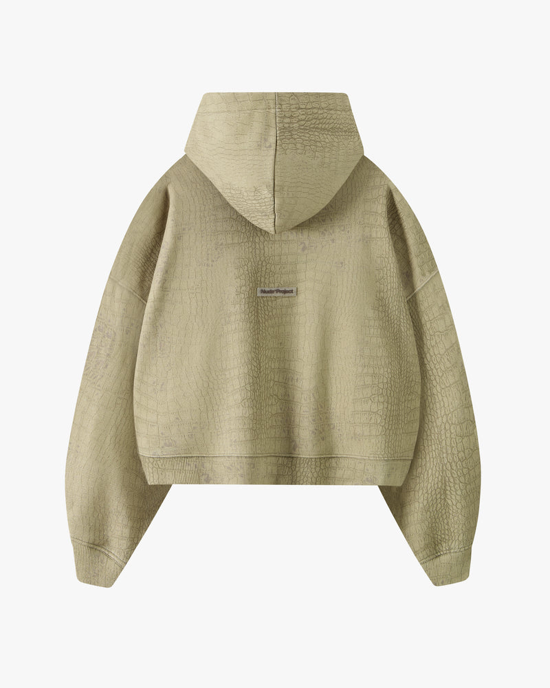 Croco  Hoodie Green