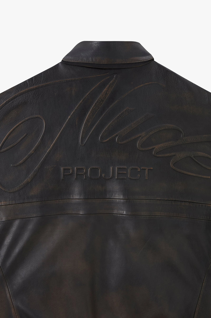 Iconic Leather Jacket Brown