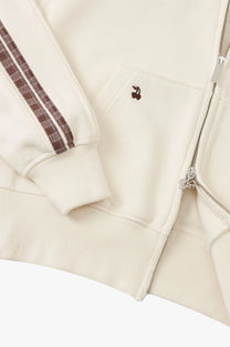 Bone Zip-Up Hoodie