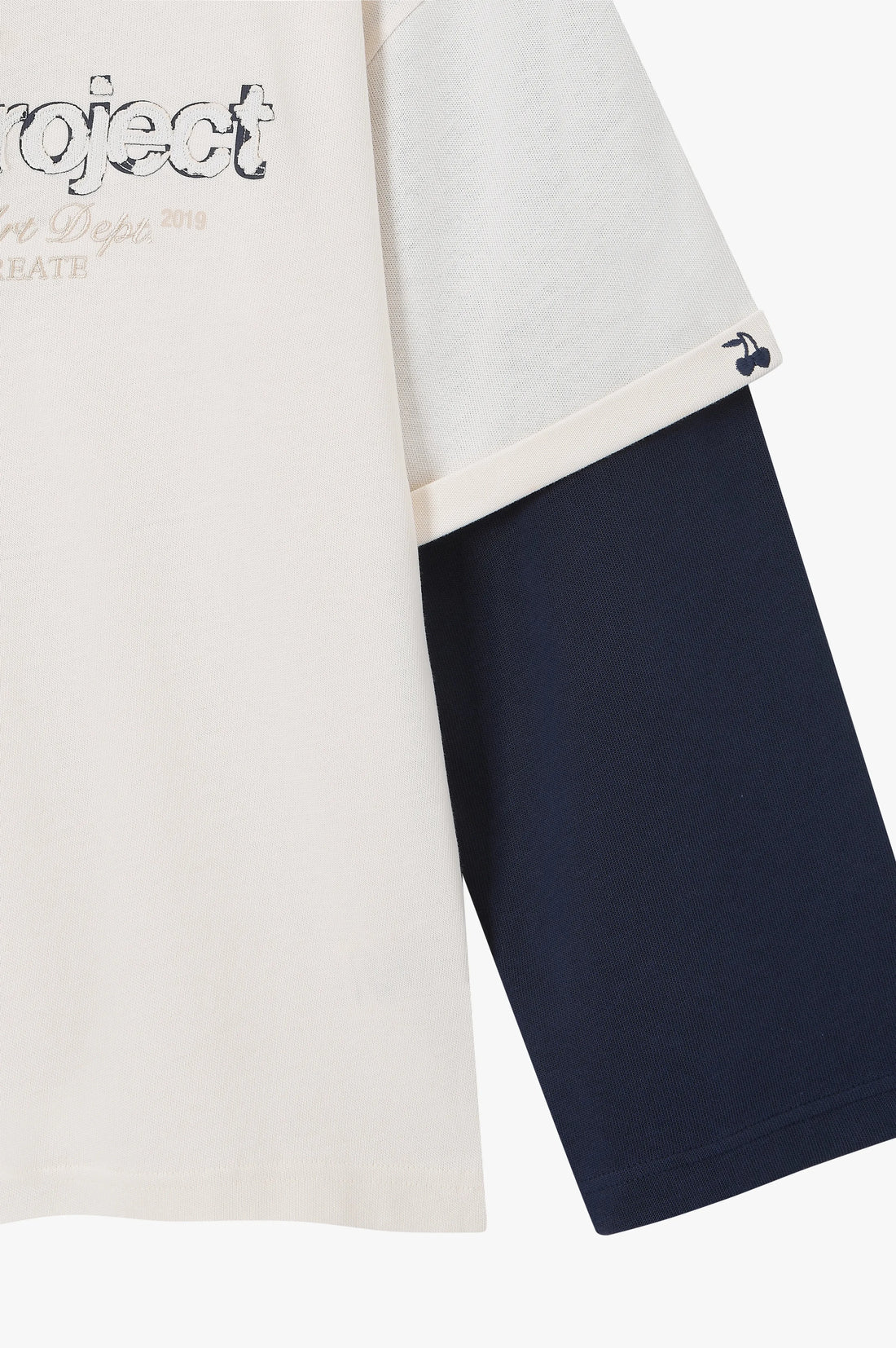 Double Neck Long-Sleeve Tee