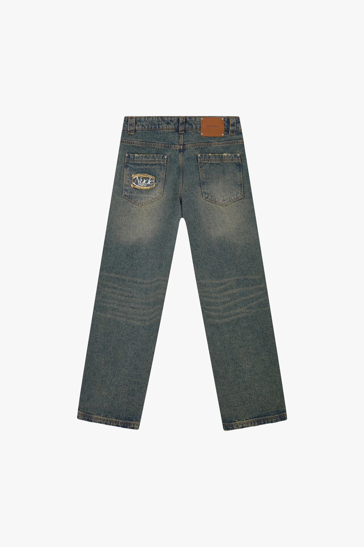 Basic Straight Jeans Dirty Wash
