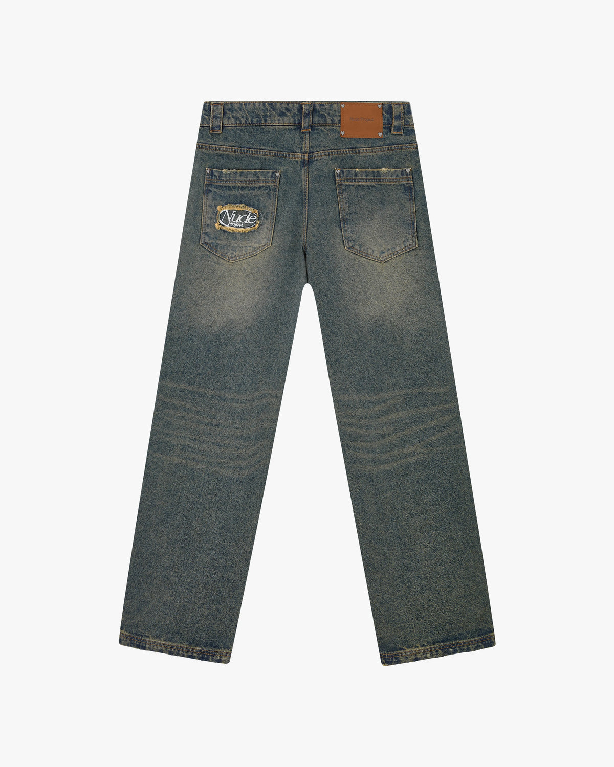 Basic Straight Jeans Dirty Wash