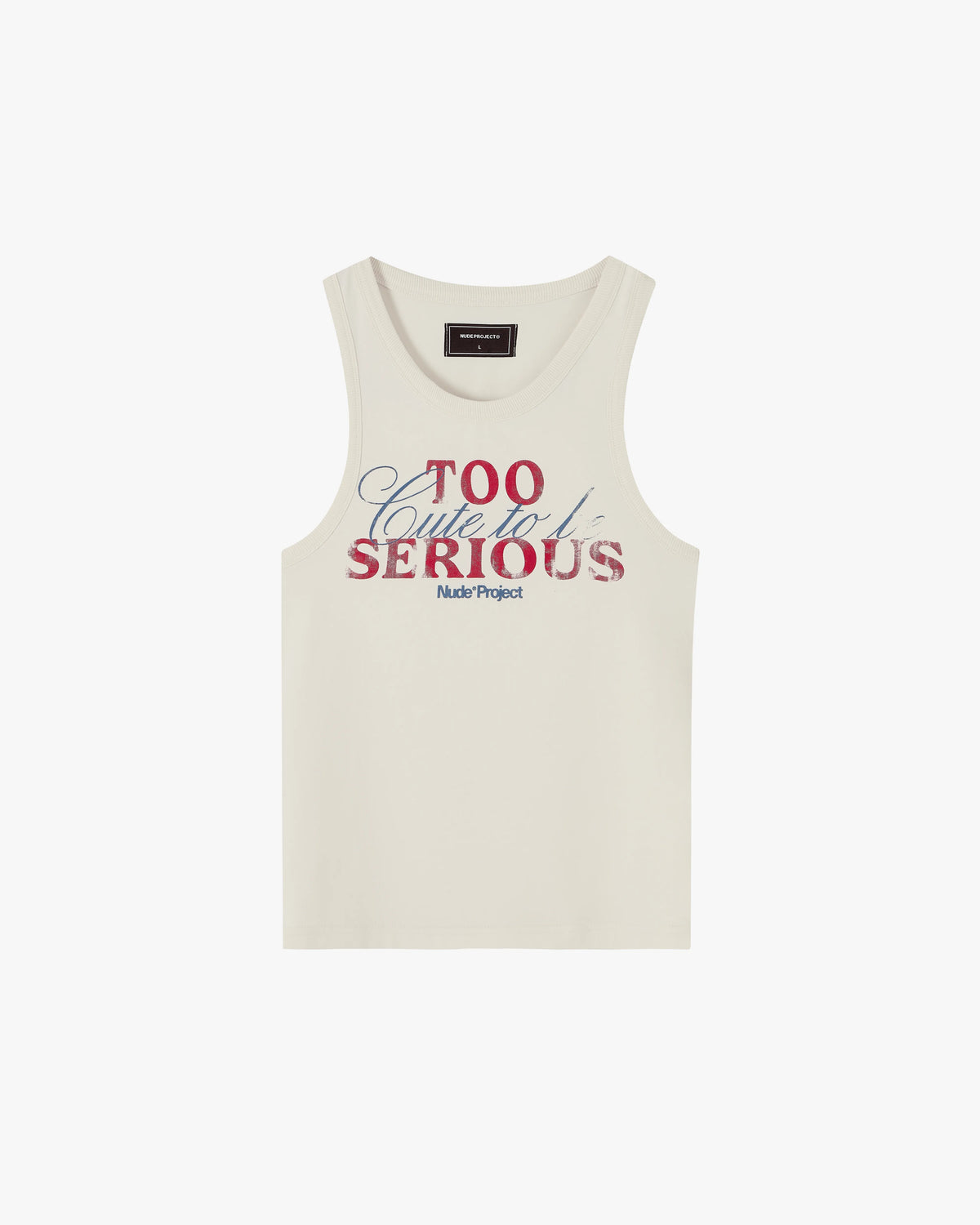 Too Serious Tank Top Ivory