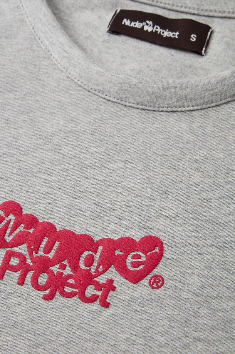 Hearts Tee Grey