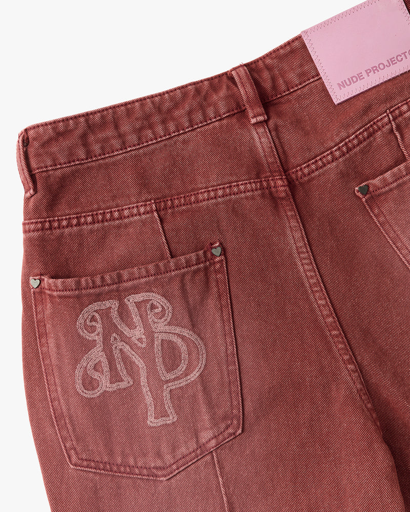 BOOTCUT JEANS RED