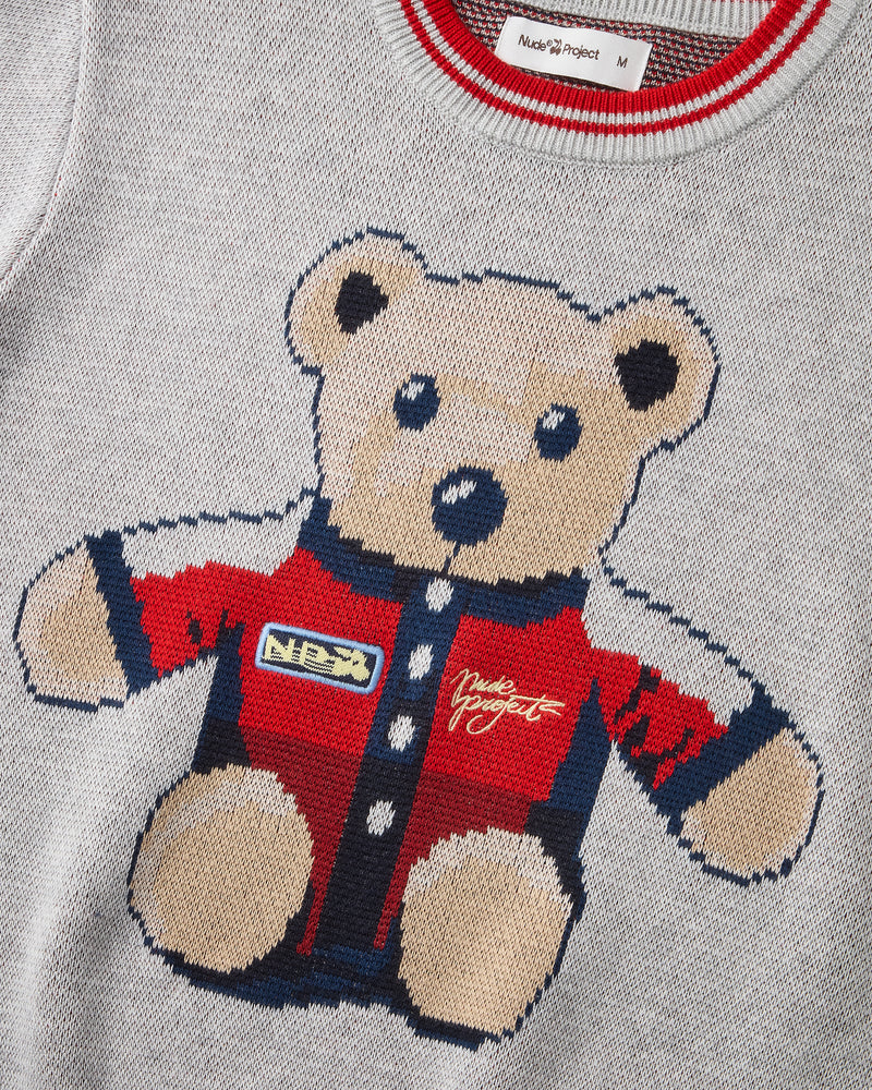 Turbo Ted Knit Sweater Grey