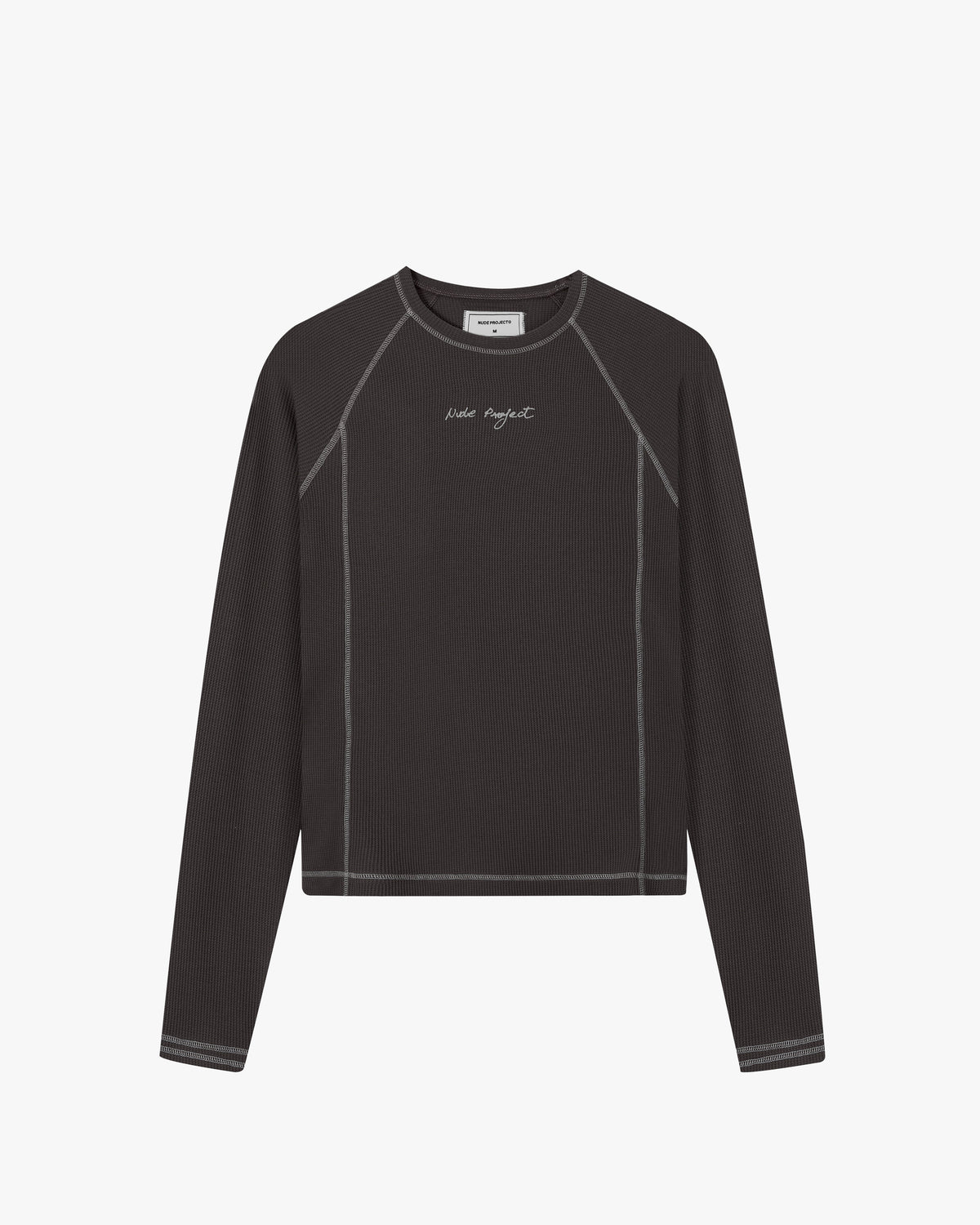 Waffle Long-Sleeve Tee 2 Pack Marshmallow/Black