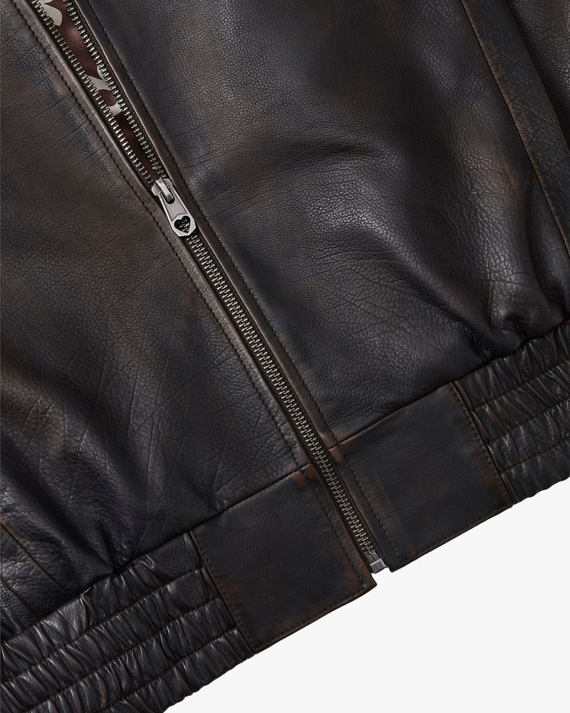 Iconic Leather Jacket Brown