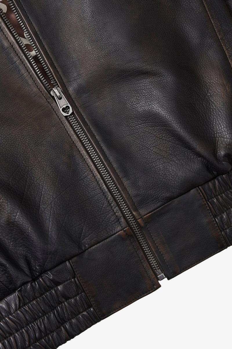 Iconic Leather Jacket Brown