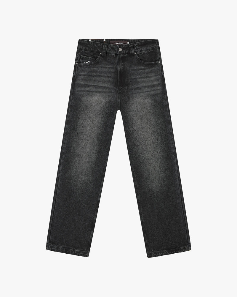 Basic Straight Jeans Black