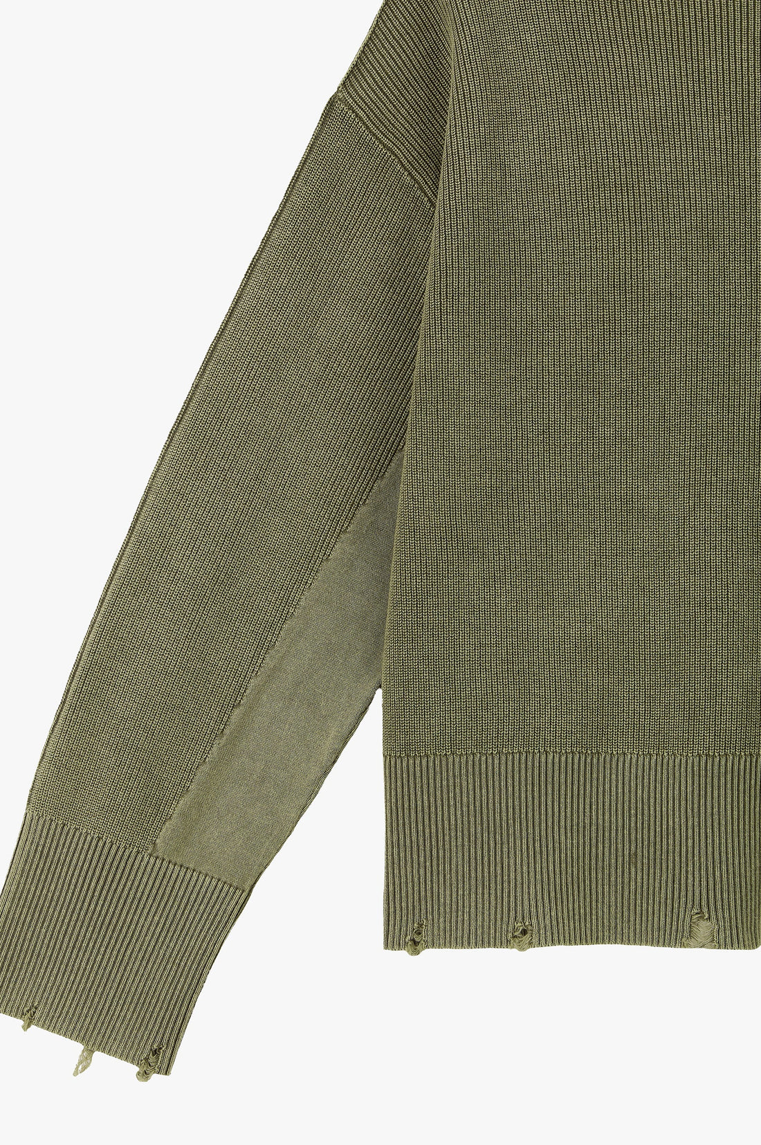 Perfect Cropped Knit Sweater Green