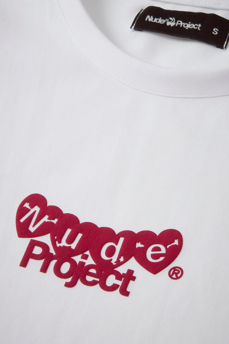 Hearts Tee White