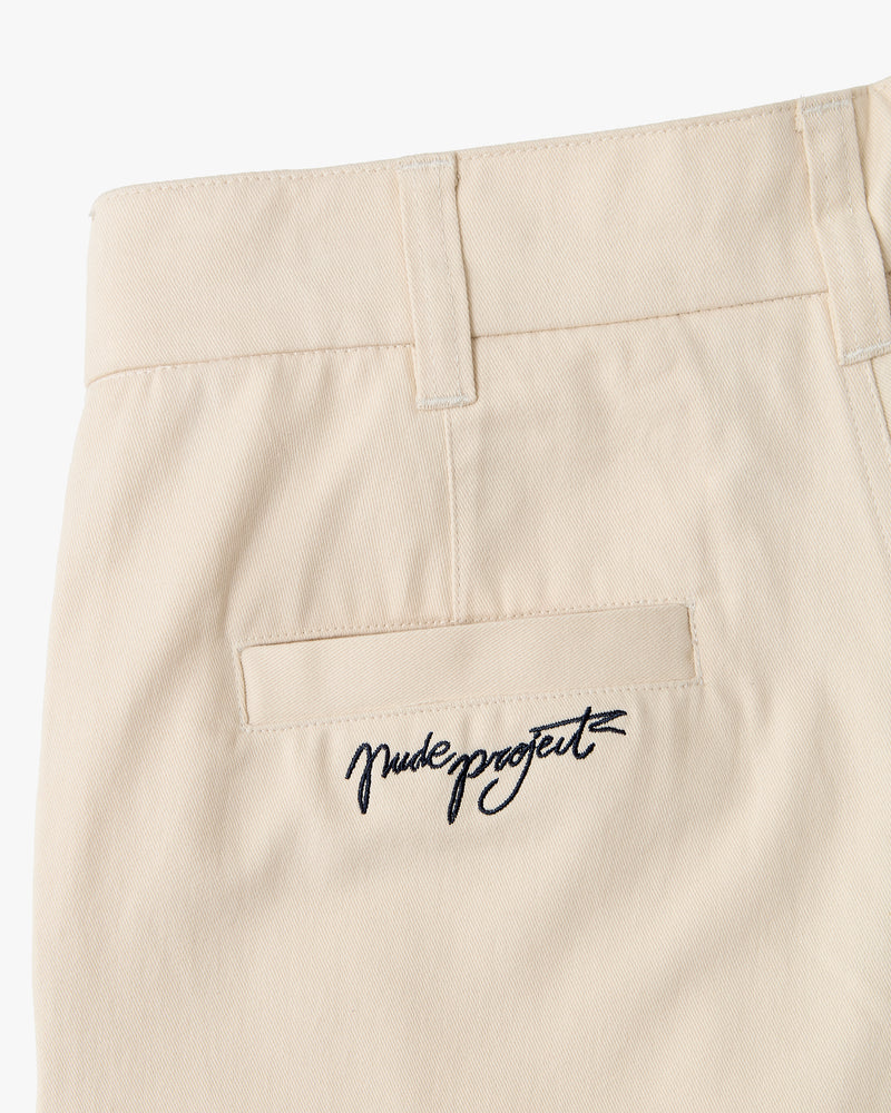 Vinyl Chino Pants Beige