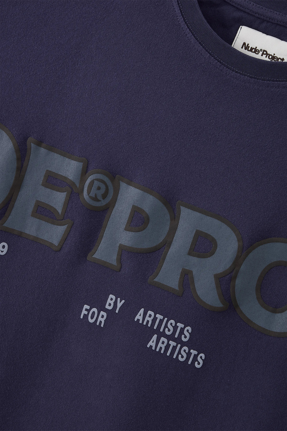 Macro Long-Sleeve T-Shirt Navy