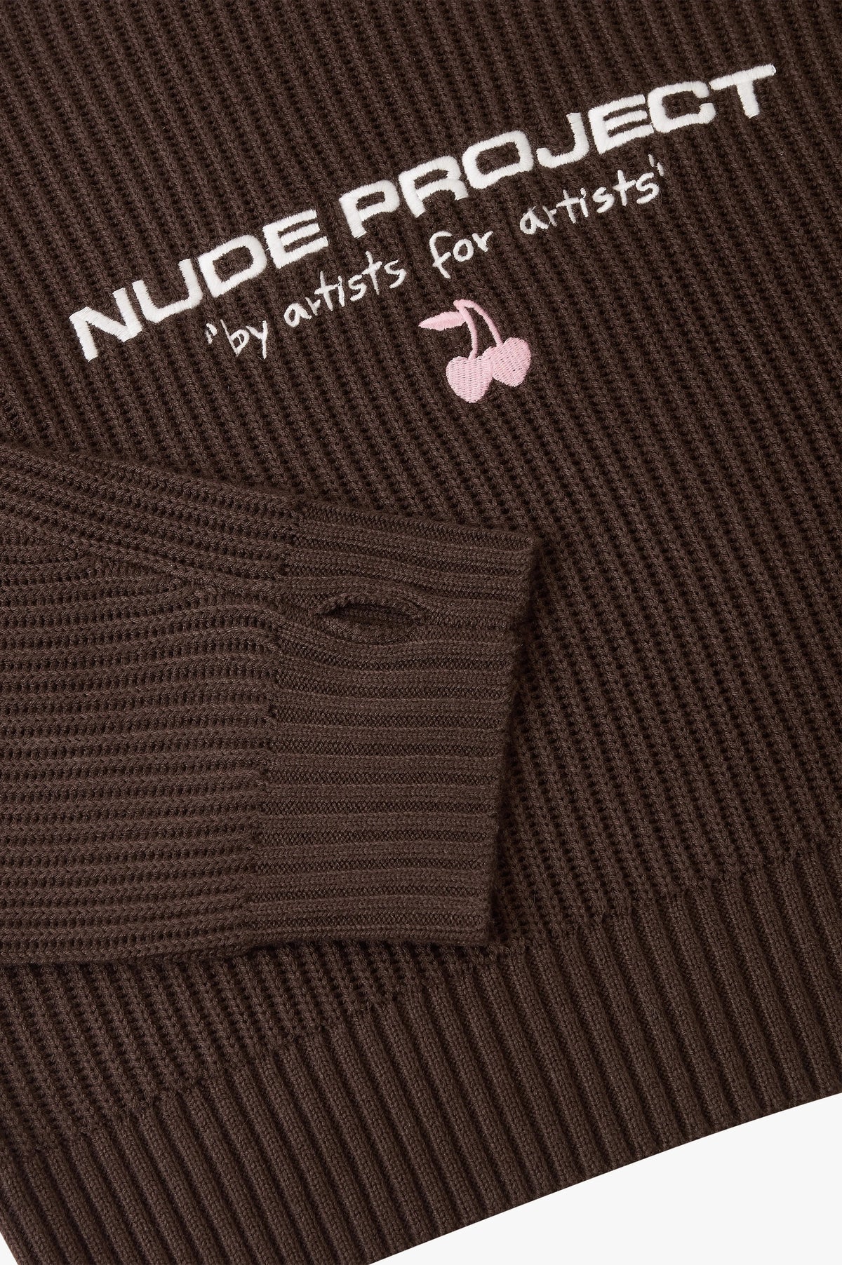Wavy Knit Sweater Brown