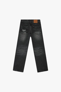 Basic Straight Jeans Black