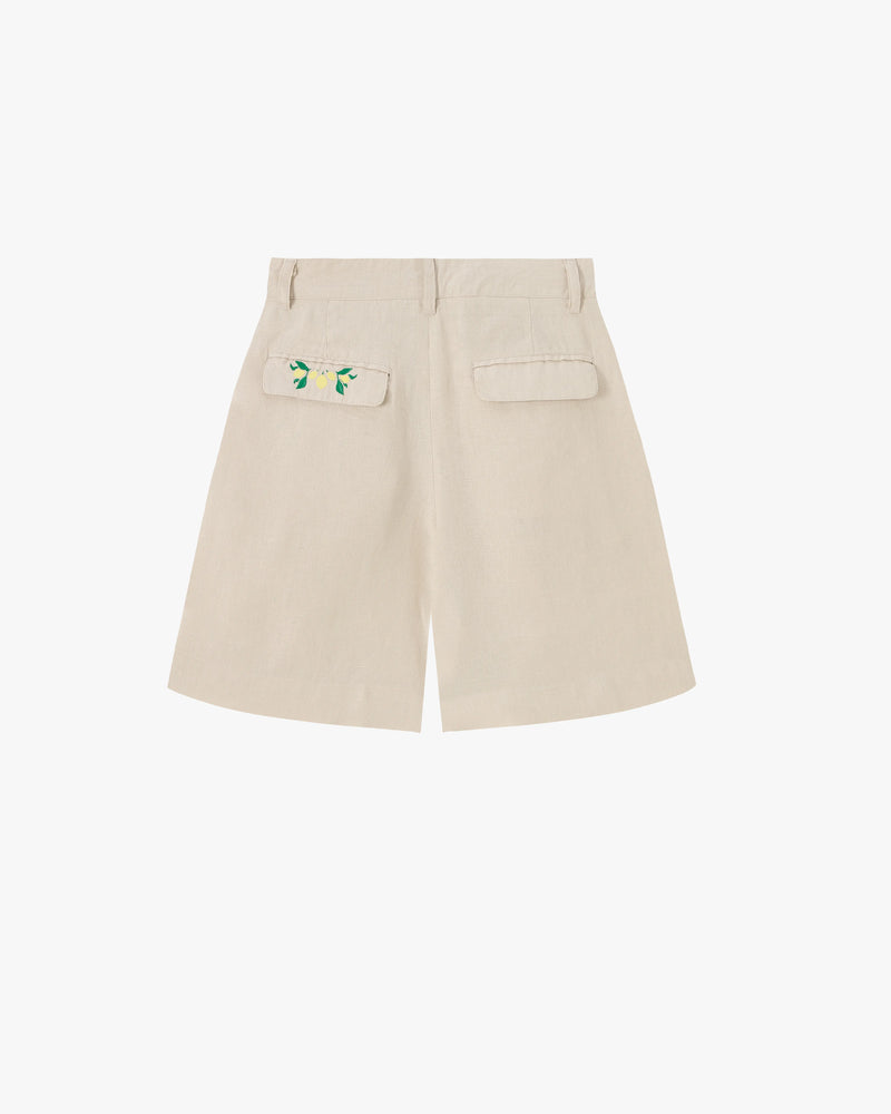 Kimchi Linen Shorts Beige