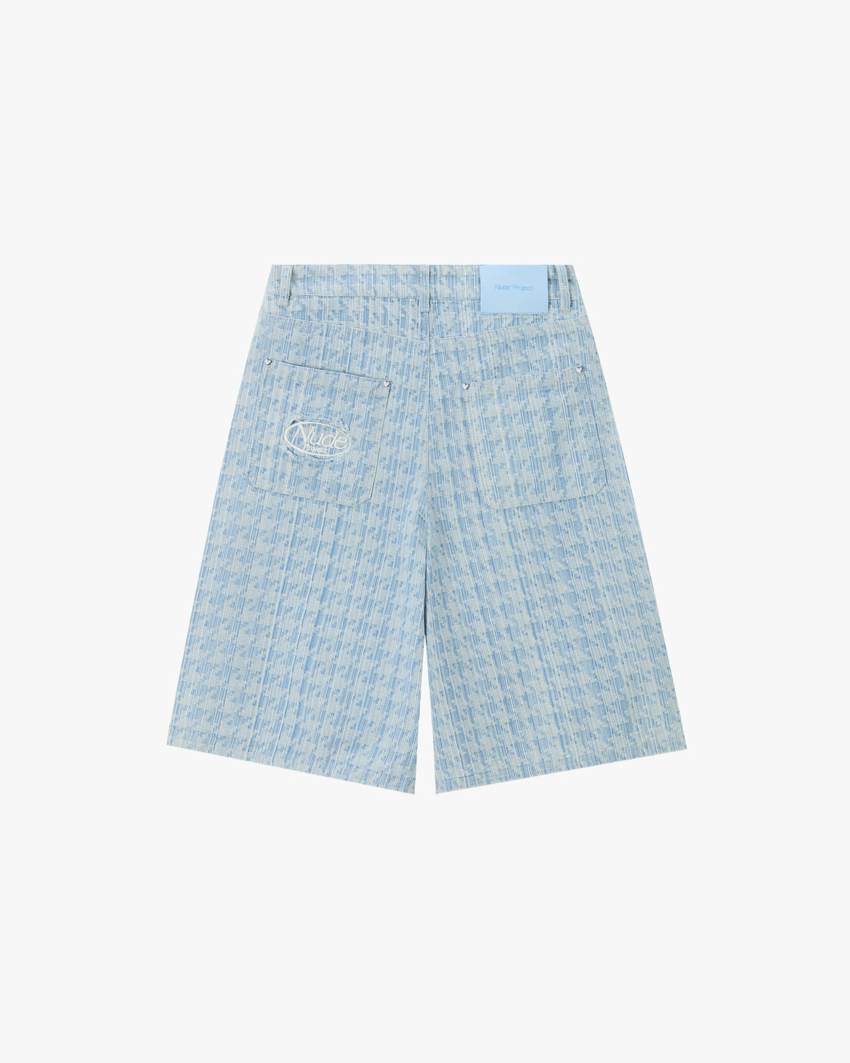Jacquard Denim Jorts