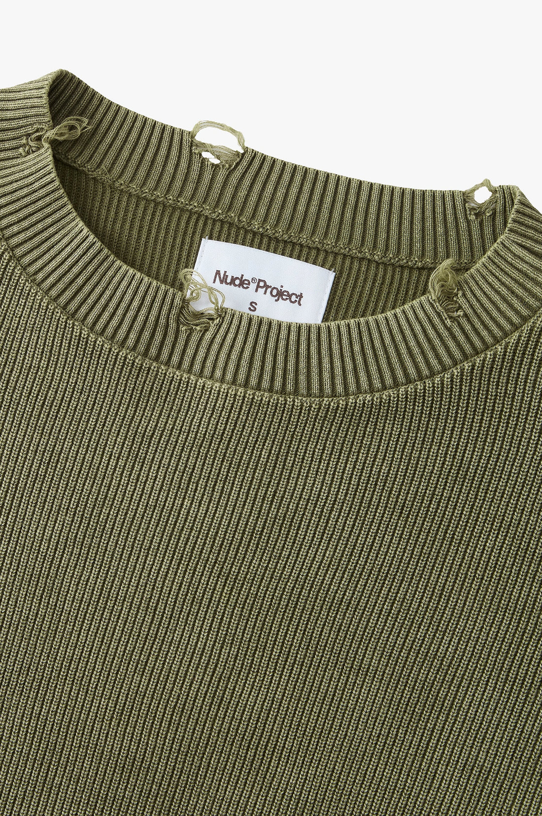 Perfect Cropped Knit Sweater Green