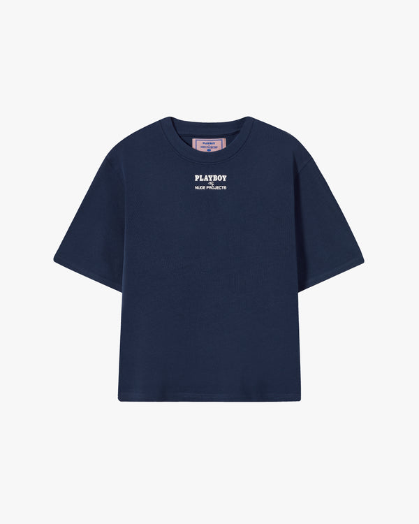 ICONIC CROPPED TEE NAVY