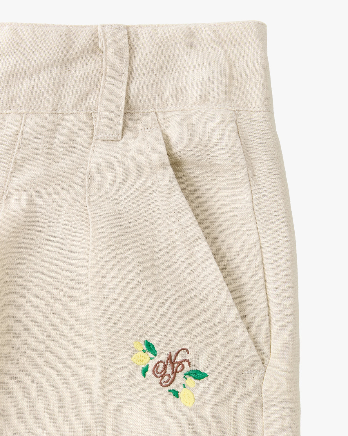 Kimchi Linen Shorts Beige