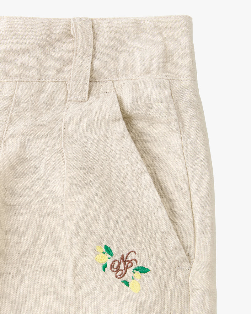 Kimchi Linen Shorts Beige