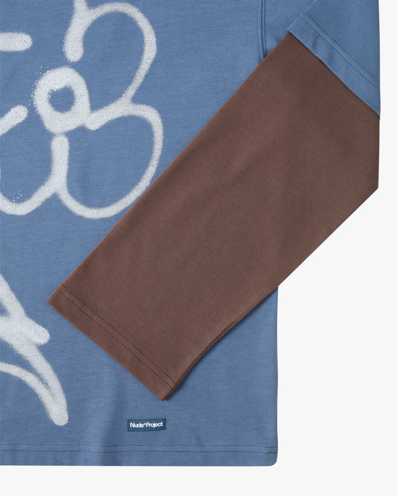 Hanami Long-Sleeve Tee Blue