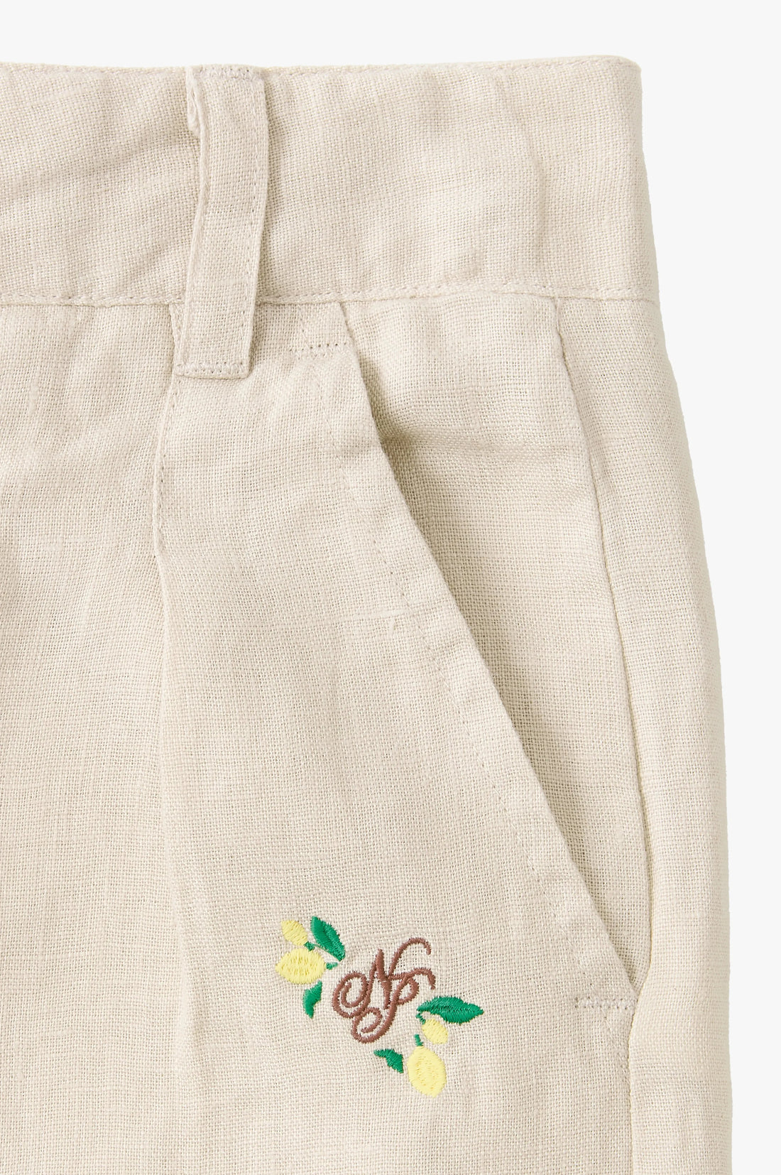 Kimchi Linen Shorts Beige