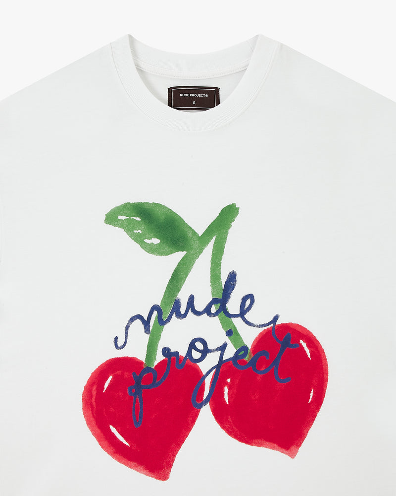 Berry Tee White