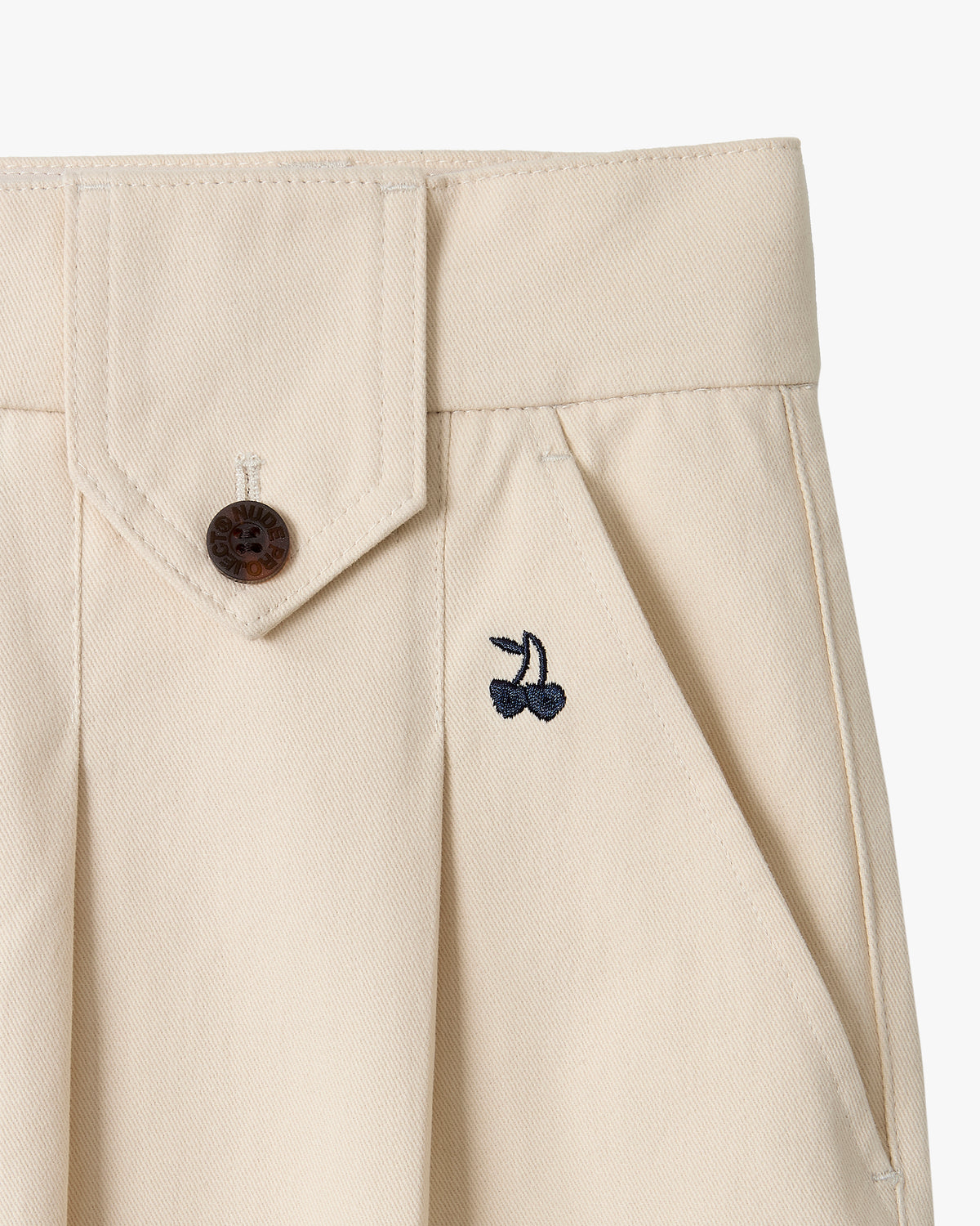 Vinyl Chino Pants Beige