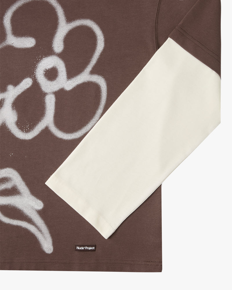 Hanami Long-Sleeve Tee Brown