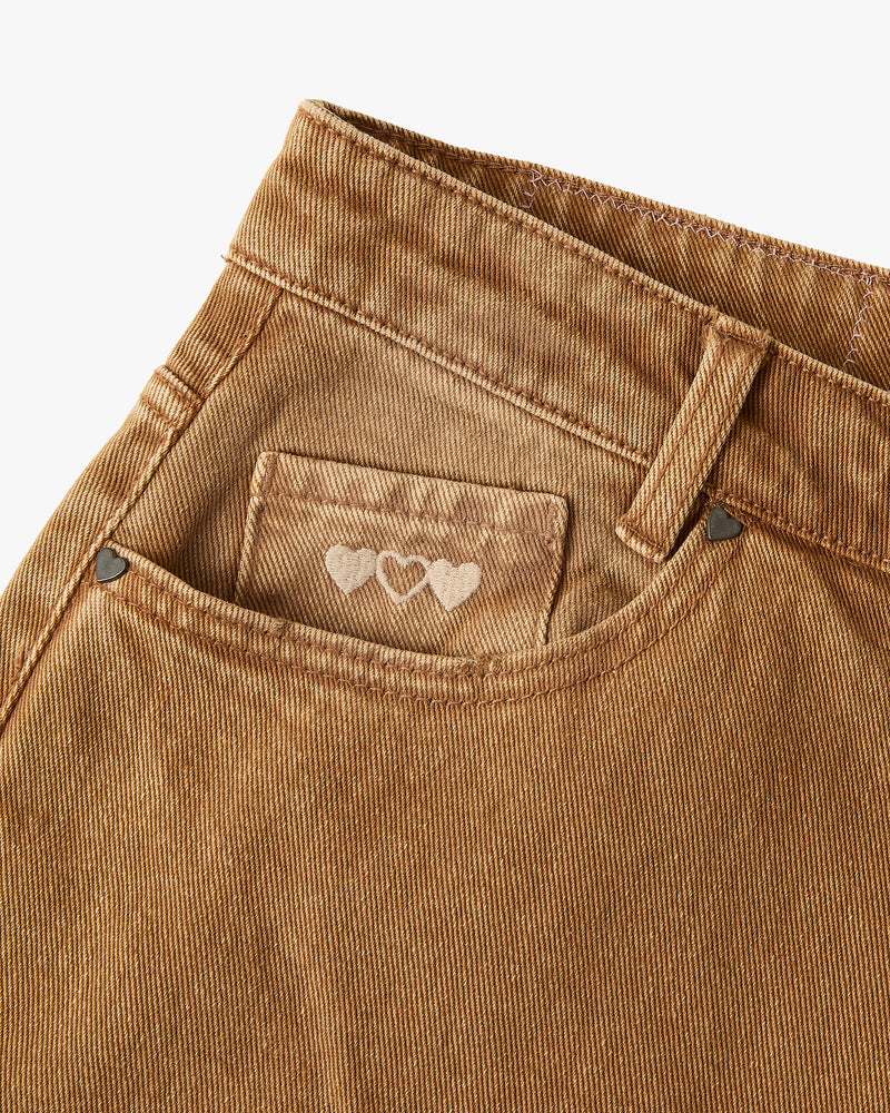 BOOTCUT PANTS BROWN