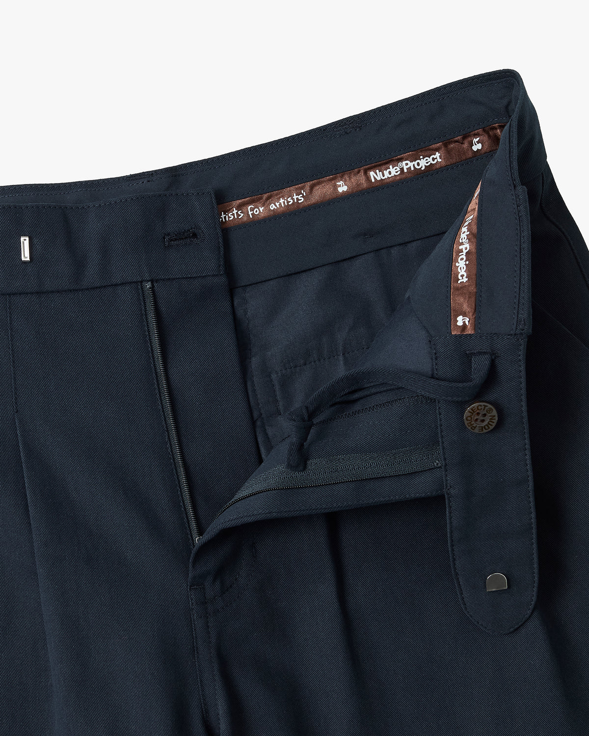 Vinyl Chino Pants Navy 2026