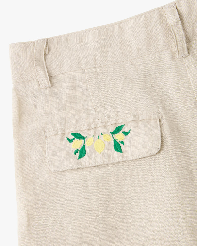 Kimchi Linen Shorts Beige