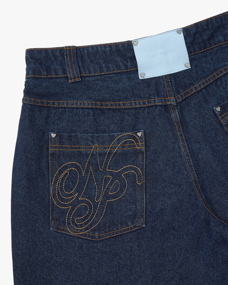 Barrel Jeans Raw Indigo