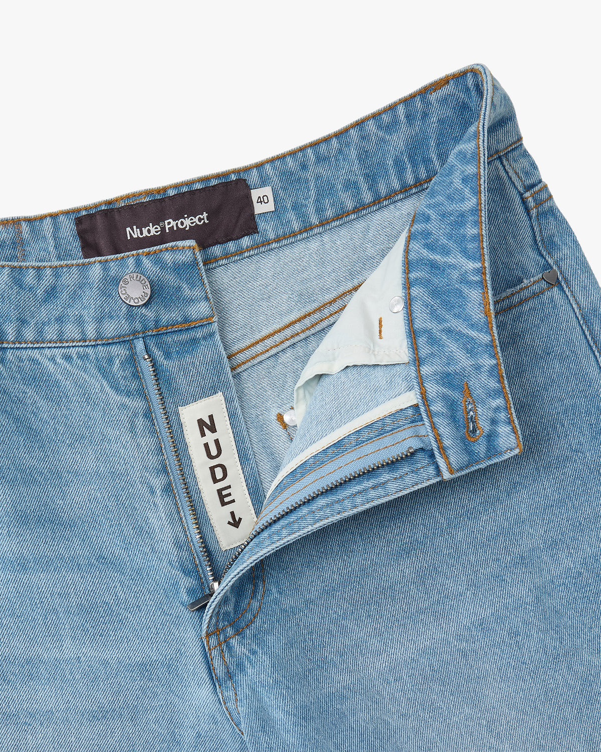Basic Straight Jeans Light Wash
