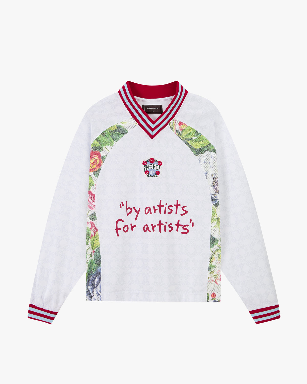 Blaze Football Long-Sleeve Tee White