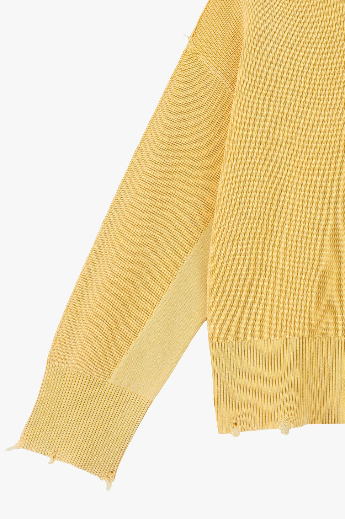Perfect Cropped Knit Sweater Yellow